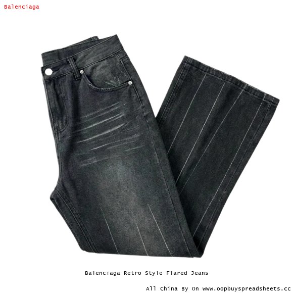 Balenciaga Retro Style Flared Jeans