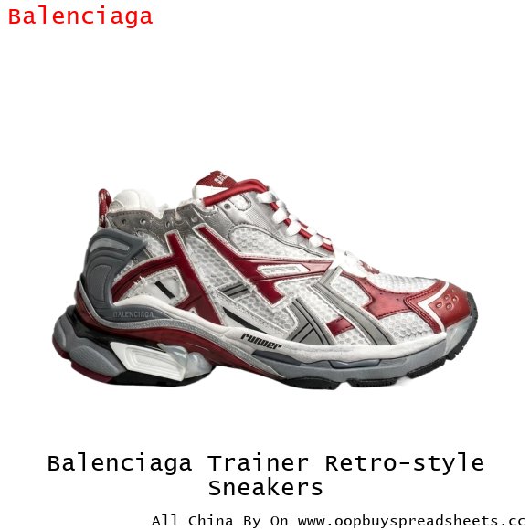 Balenciaga Trainer Retro-style Sneakers