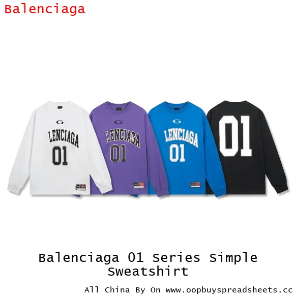 Balenciaga 01 Series Simple Sweatshirt