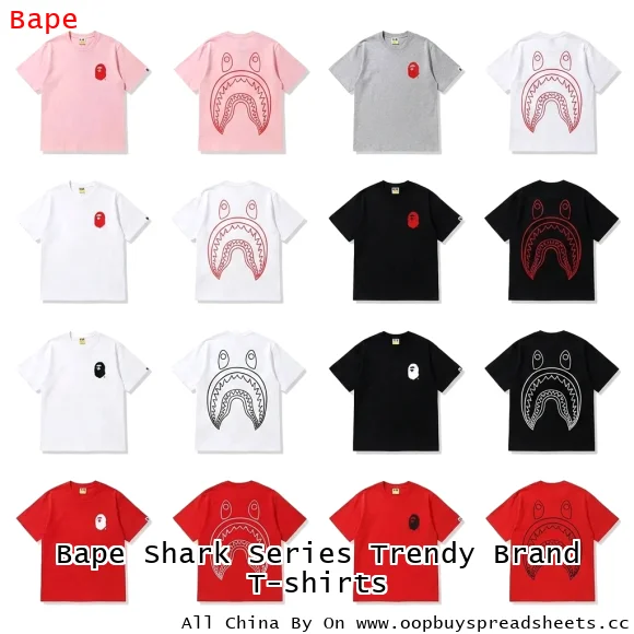 Bape Shark Series Trendy Brand T-shirts