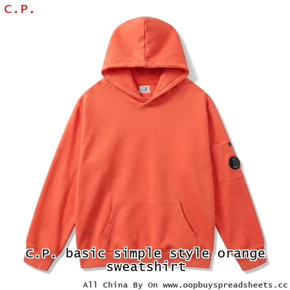 C.P. basic simple style orange sweatshirt