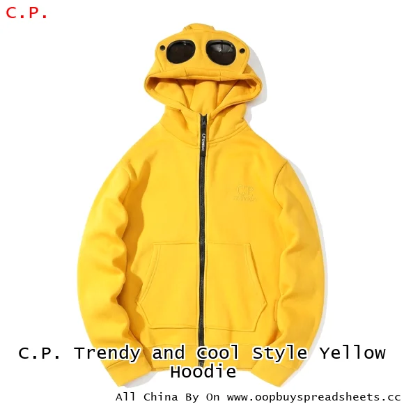C.P. Trendy and Cool Style Yellow Hoodie