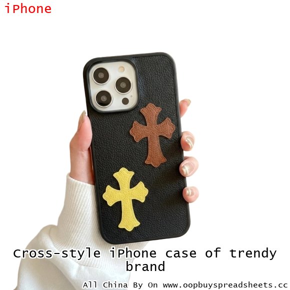 Cross-style iPhone case of trendy brand