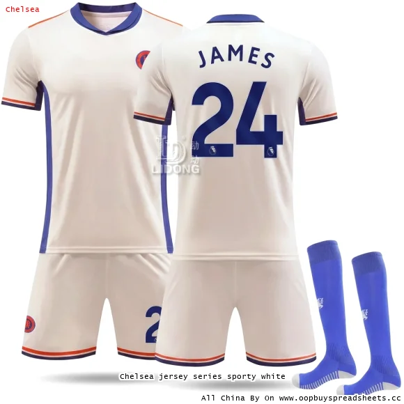 Chelsea jersey series sporty white