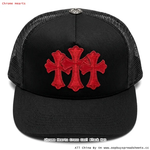 Chrome Hearts Cross Cool Black Hat