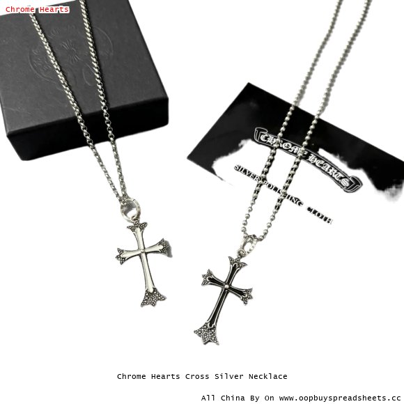 Chrome Hearts Cross Silver Necklace