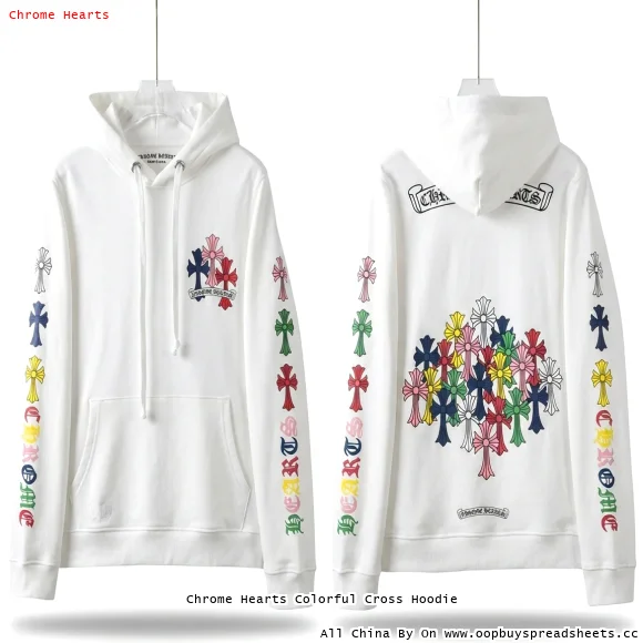 Chrome Hearts Colorful Cross Hoodie