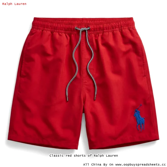 Classic red shorts of Ralph Lauren