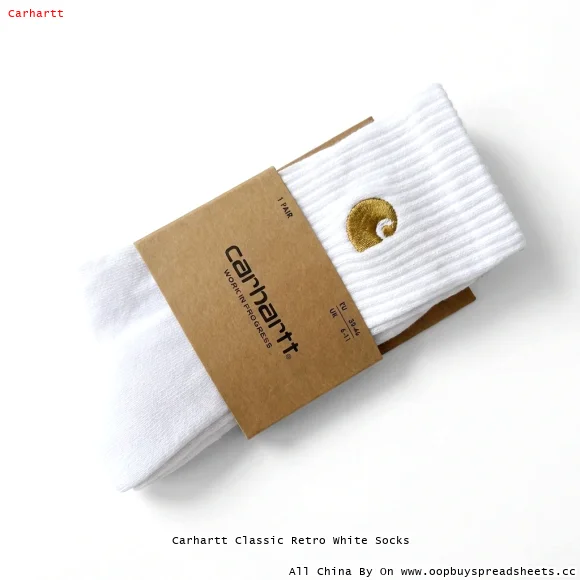 Carhartt Classic Retro White Socks