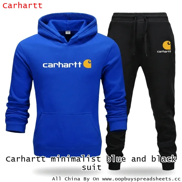 Carhartt minimalist blue and black suit