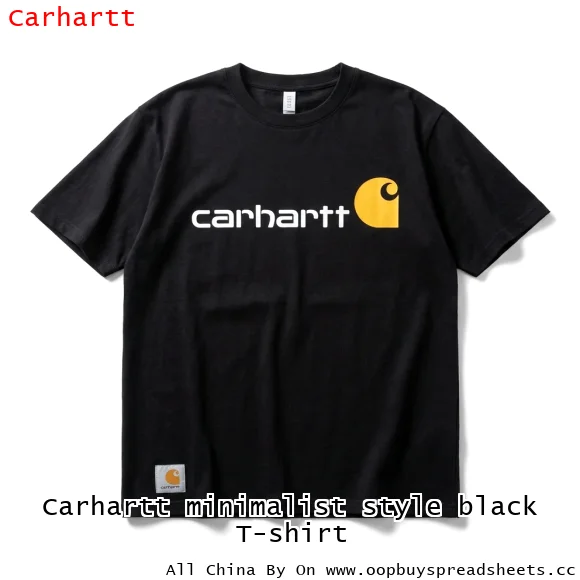 Carhartt minimalist style black T-shirt