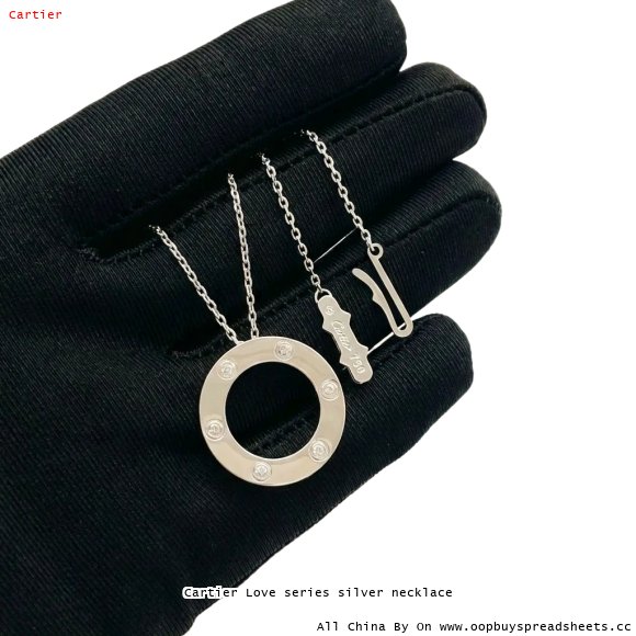Cartier Love series silver necklace