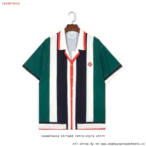 Casablanca striped retro-style shirt