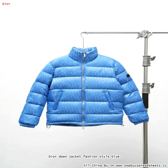 Dior down jacket fashion style blue