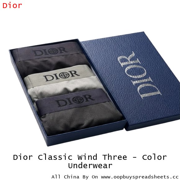 Dior Classic Wind Three - Color Underwear