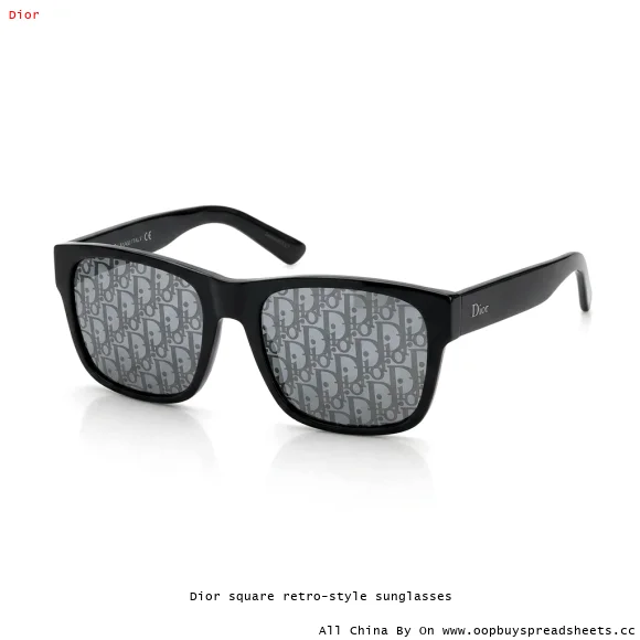 Dior square retro-style sunglasses