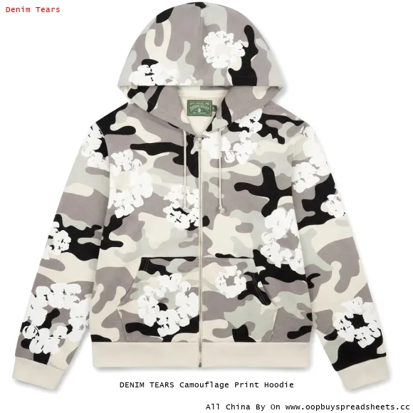 DENIM TEARS Camouflage Print Hoodie