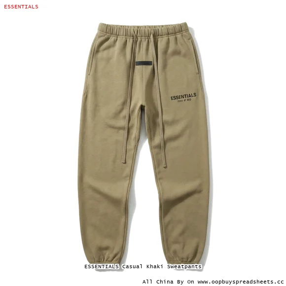 ESSENTIALS Casual Khaki Sweatpants