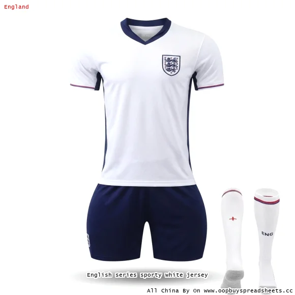 English series sporty white jersey