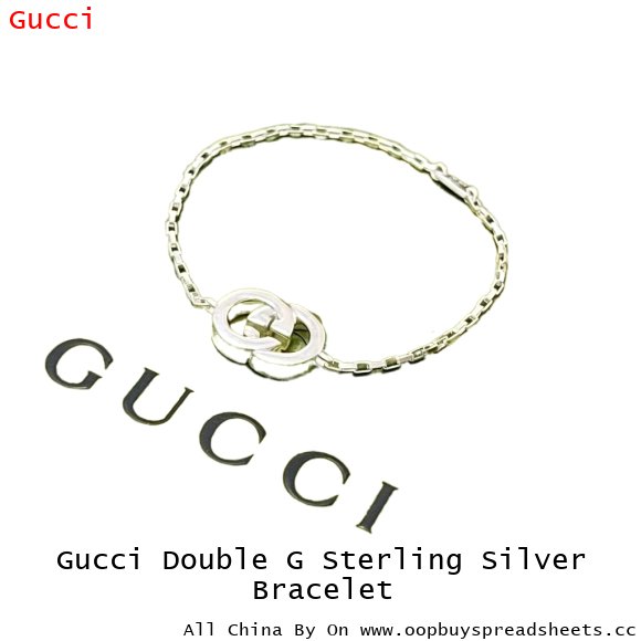 Gucci Double G Sterling Silver Bracelet
