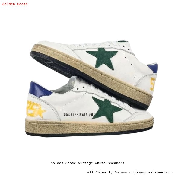 Golden Goose Vintage White Sneakers