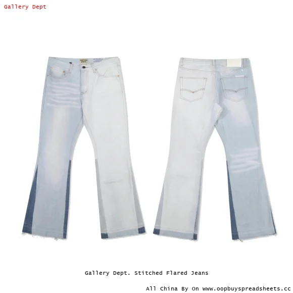Gallery Dept. Stitched Flared Jeans