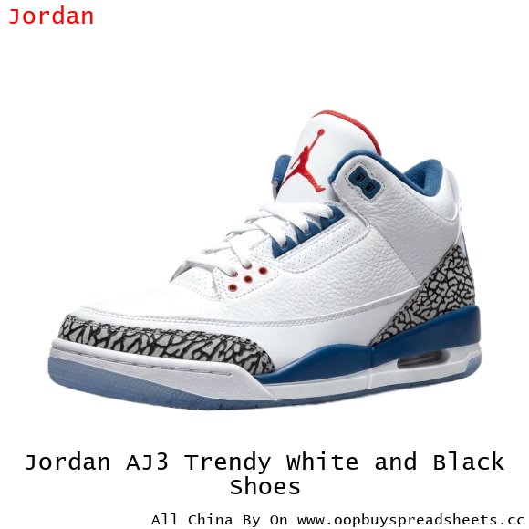 Jordan AJ3 Trendy White and Black Shoes