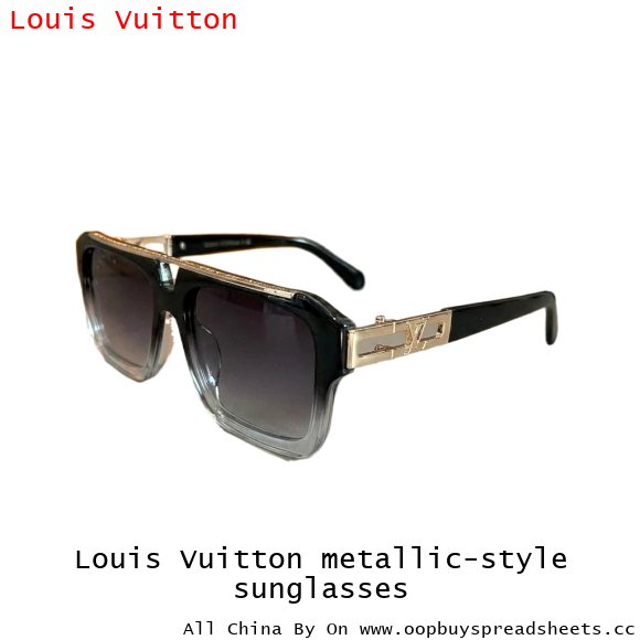 Louis Vuitton metallic-style sunglasses