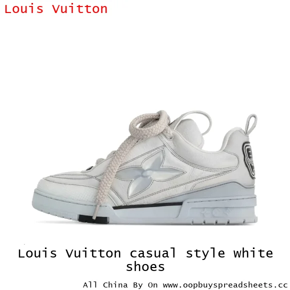 Louis Vuitton casual style white shoes