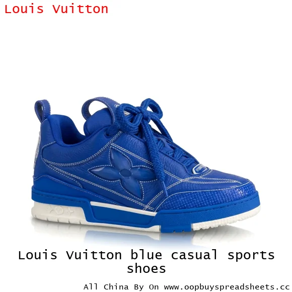 Louis Vuitton blue casual sports shoes