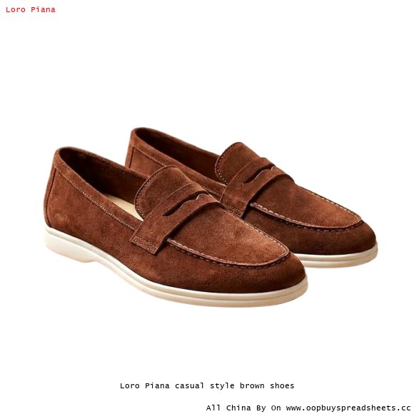 Loro Piana casual style brown shoes