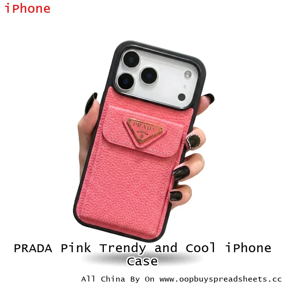 PRADA Pink Trendy and Cool iPhone Case