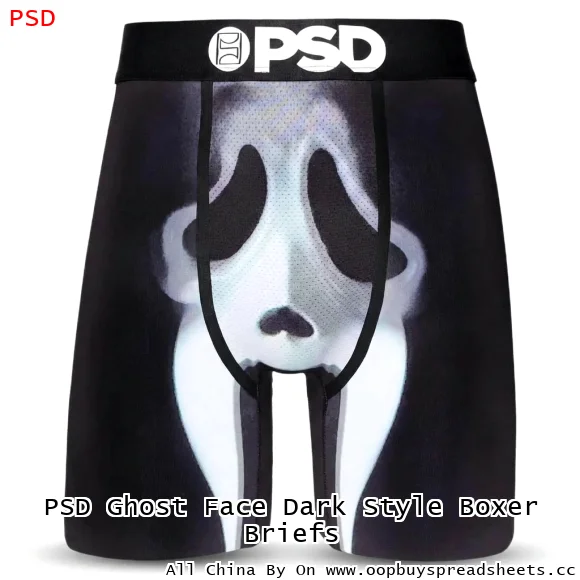 PSD Ghost Face Dark Style Boxer Briefs