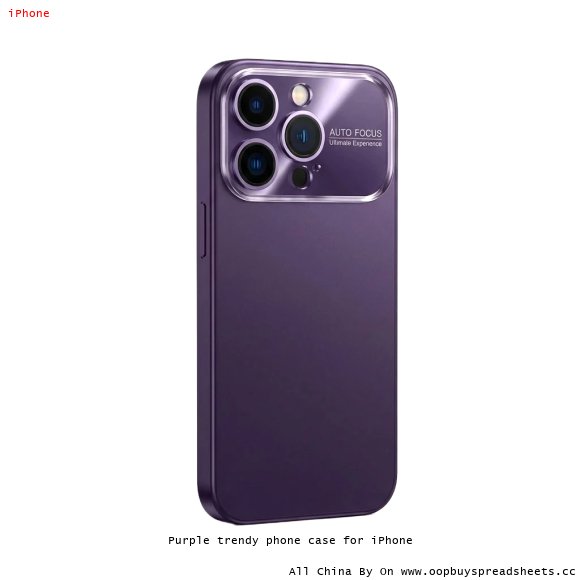 Purple trendy phone case for iPhone