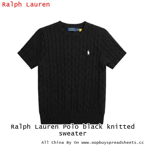 Ralph Lauren Polo black knitted sweater