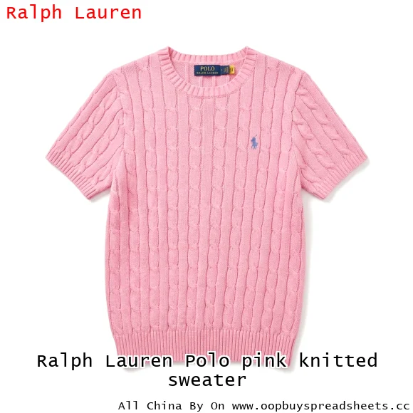 Ralph Lauren Polo pink knitted sweater