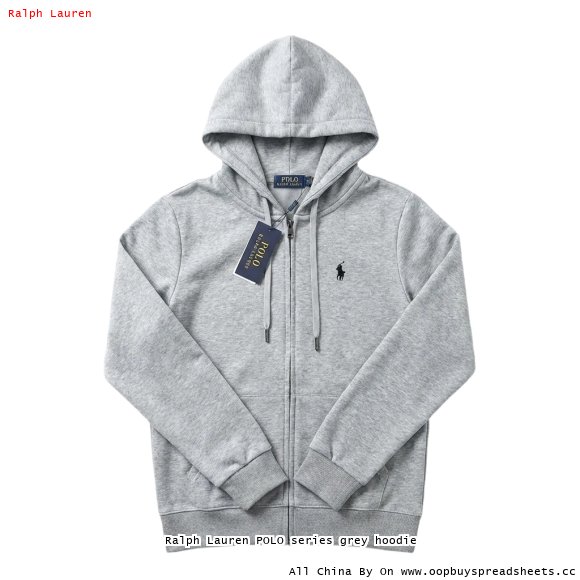 Ralph Lauren POLO series grey hoodie