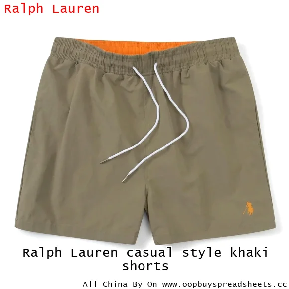 Ralph Lauren casual style khaki shorts
