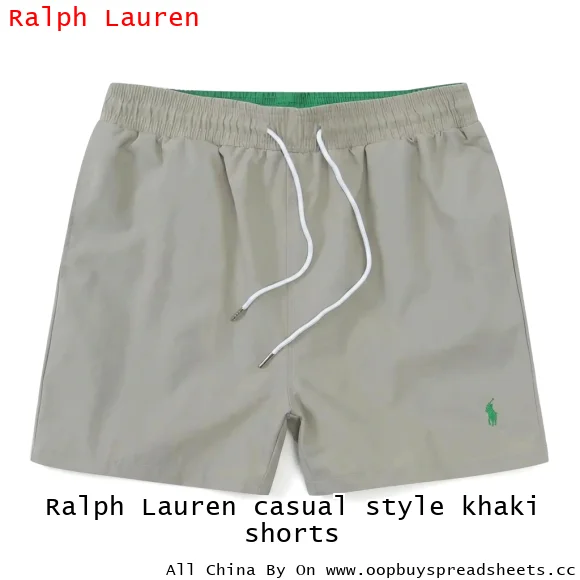 Ralph Lauren casual style khaki shorts