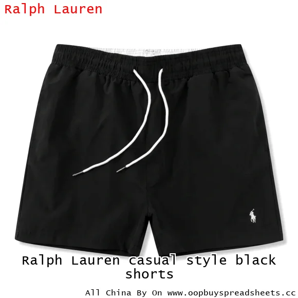 Ralph Lauren casual style black shorts