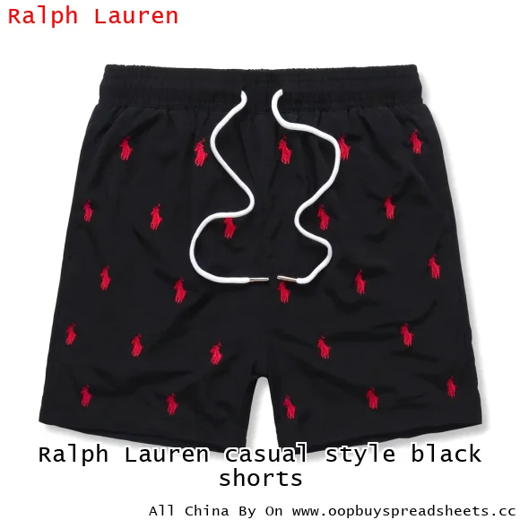 Ralph Lauren casual style black shorts