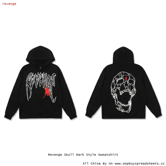 Revenge Skull Dark Style Sweatshirt
