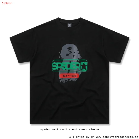 Sp5der Dark Cool Trend Short Sleeve