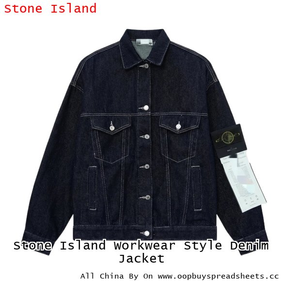 Stone Island Workwear Style Denim Jacket
