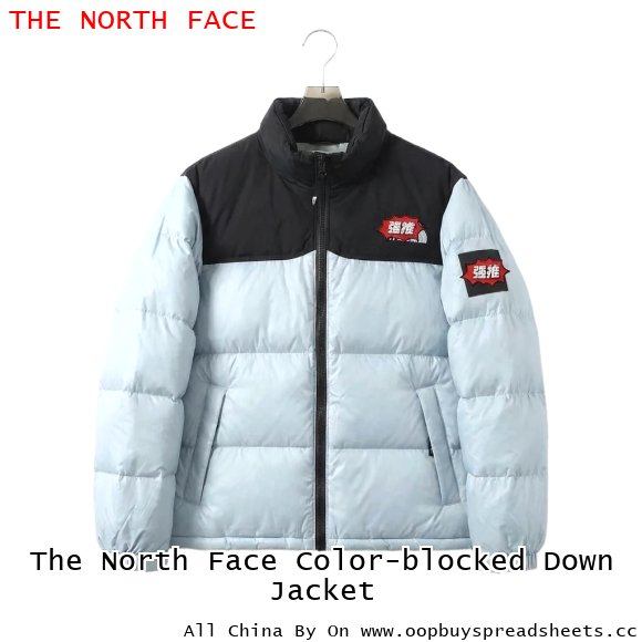 The North Face Color-blocked Down Jacket