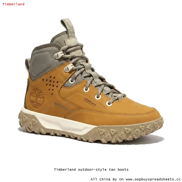 Timberland outdoor-style tan boots