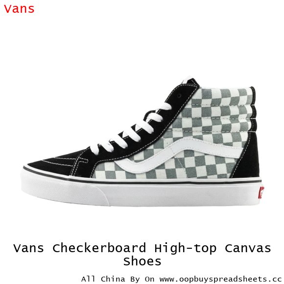 Vans Checkerboard High-top Canvas Shoes