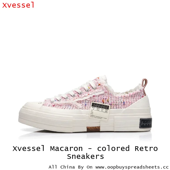 Xvessel Macaron - colored Retro Sneakers