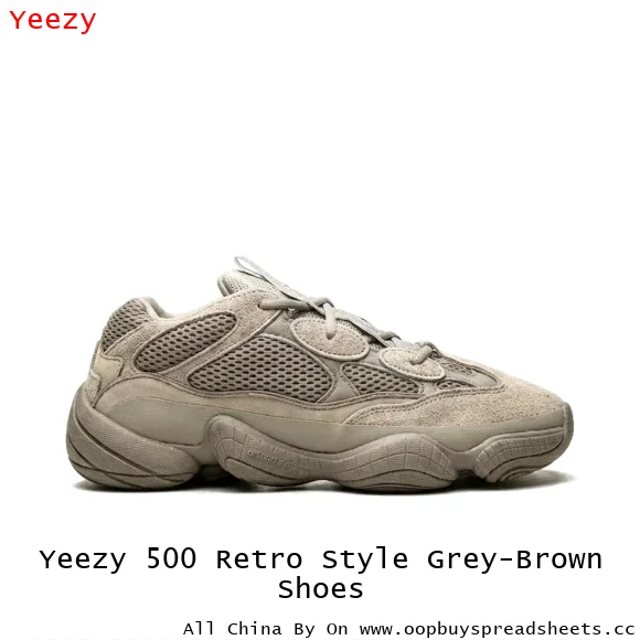 Yeezy 500 Retro Style Grey-Brown Shoes