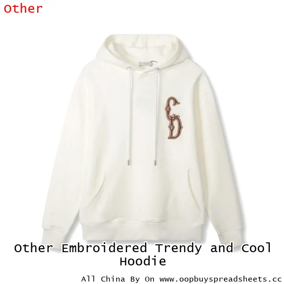 Other Embroidered Trendy and Cool Hoodie